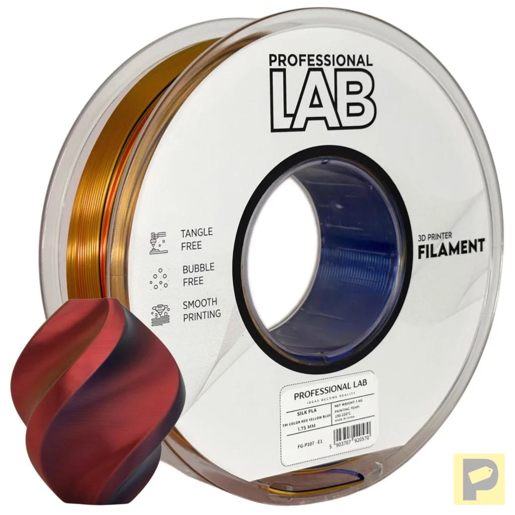 Silk PLA provides a smooth, glossy, silk-like finish. It's aesthetically appealing and perfect for decorative models or display prints.