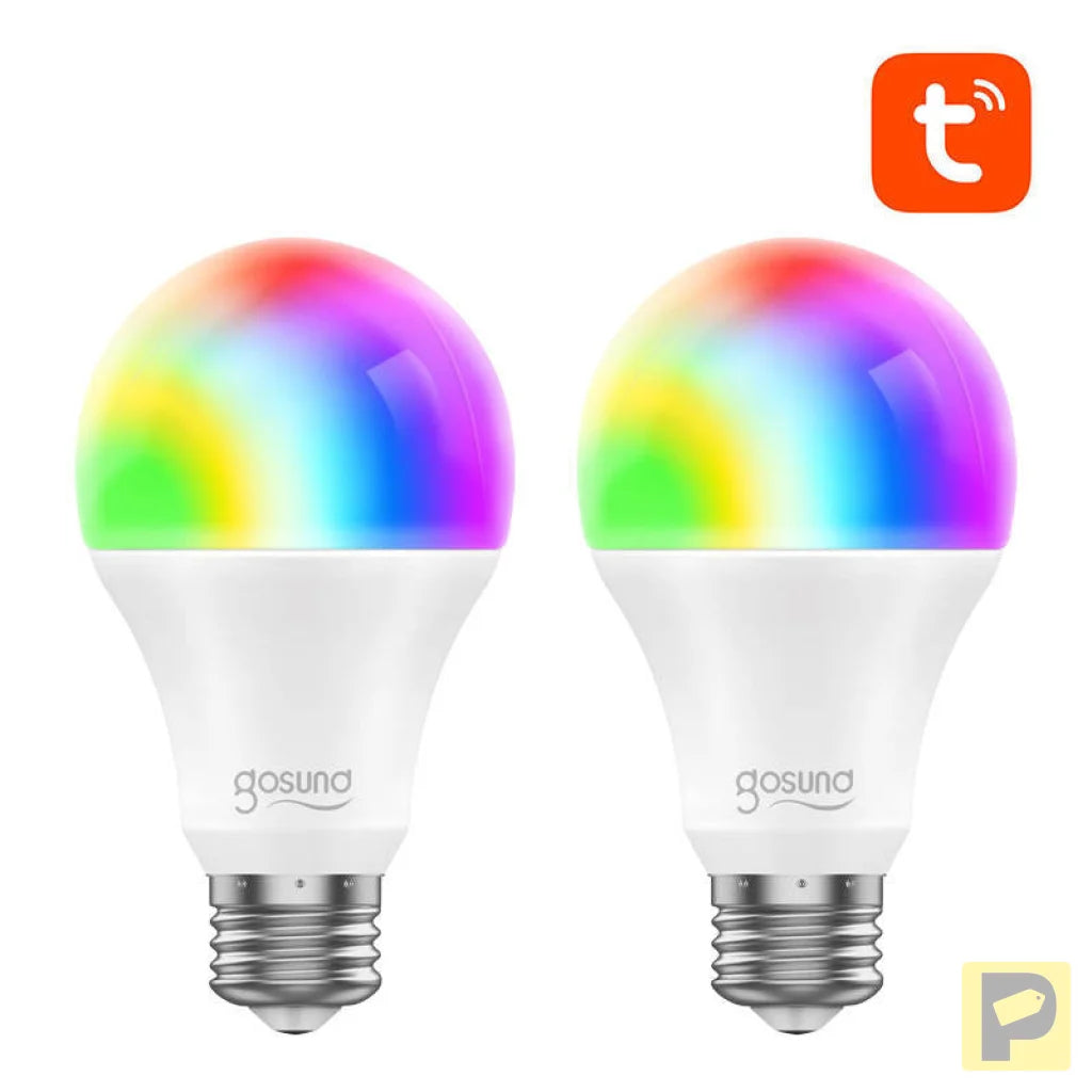Smart Bulb WiFi RGB LED Gosund WB4-2 E27 (2-pack) Tuya