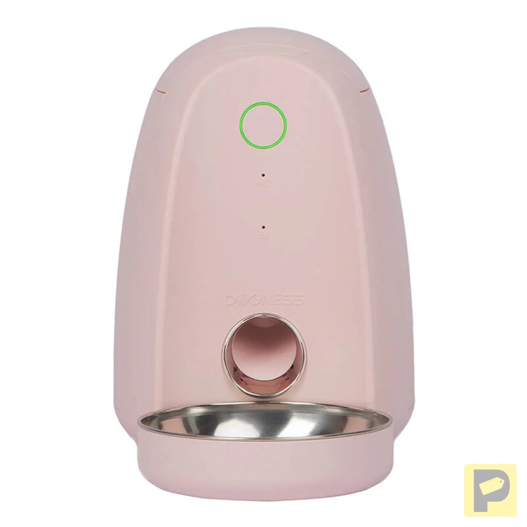 Smart food dispenser with plastic bowl WIFI mini Dogness (pink))