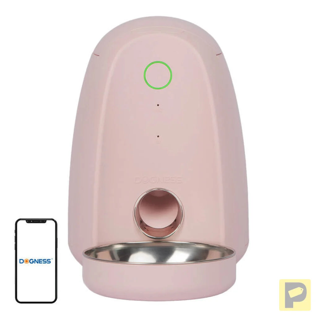 Smart food dispenser with plastic bowl WIFI mini Dogness (pink))