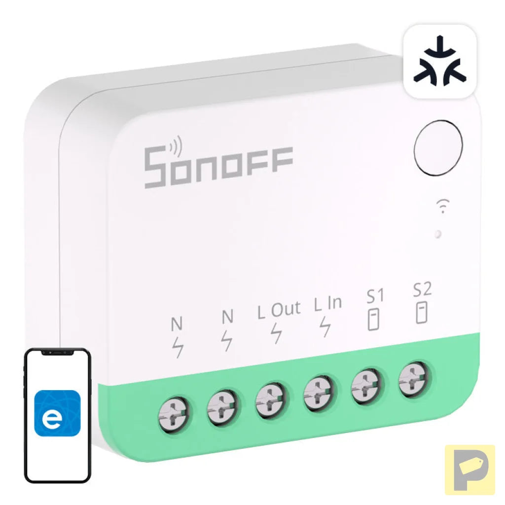 Smart mini switch WiFi Sonoff MINIR4M Matter (HomeKit, SmartThings, Home Assistant)