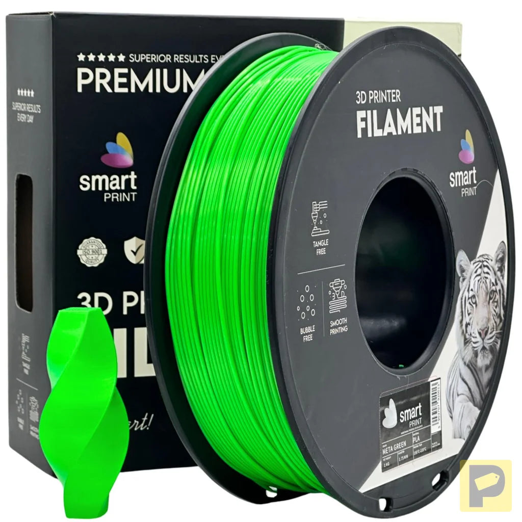 Smart Print PLA is easy to use, great for beginners. It prints smoothly with strong layer adhesion and minimal warping. Special inhibitors boost durability and color, making it ideal for everyday prints.