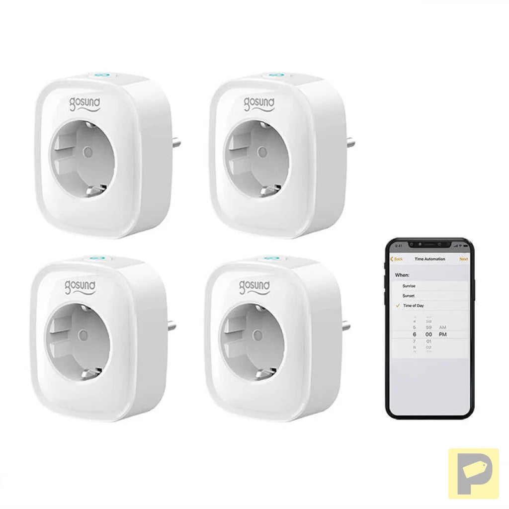 Smart socket WiFi Gosund SP1 (4-pack) Tuya