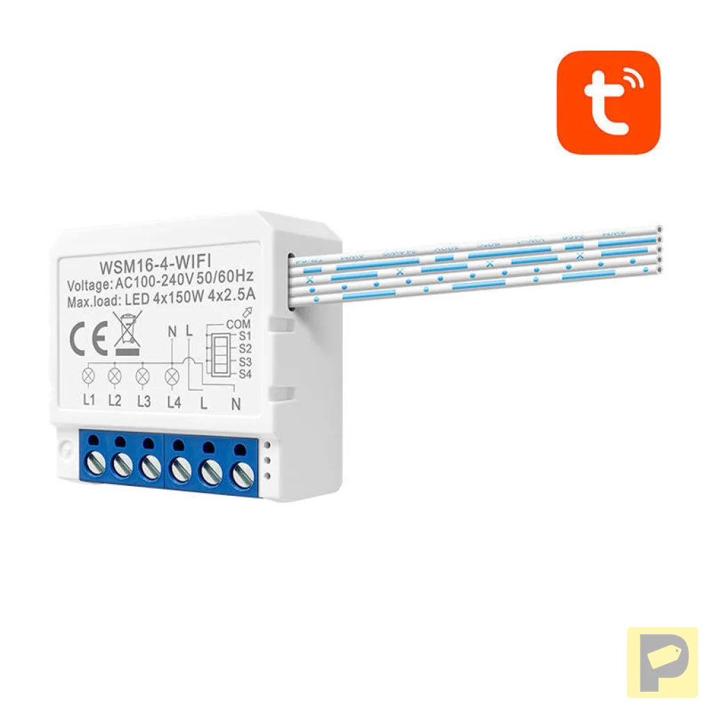 Smart Switch Module WiFi Avatto WSM16-W4 TUYA