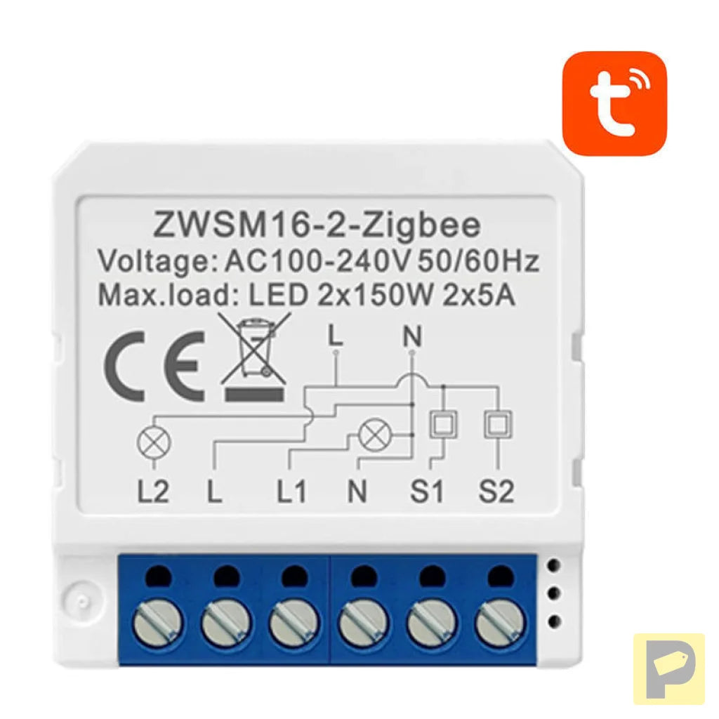 Smart Switch Module ZigBee Avatto ZWSM16-W2 TUYA