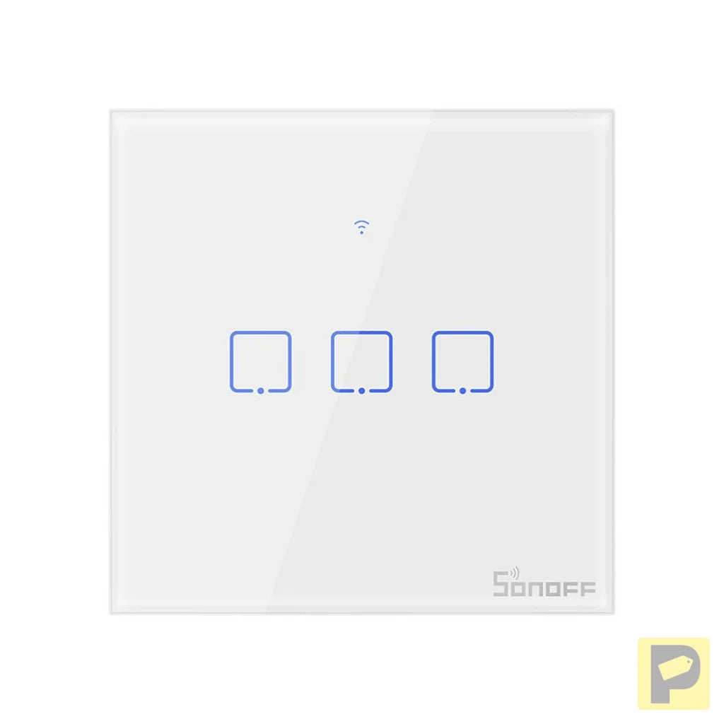 Smart Switch WiFi + RF 433 Sonoff T1 EU TX (3-channel)