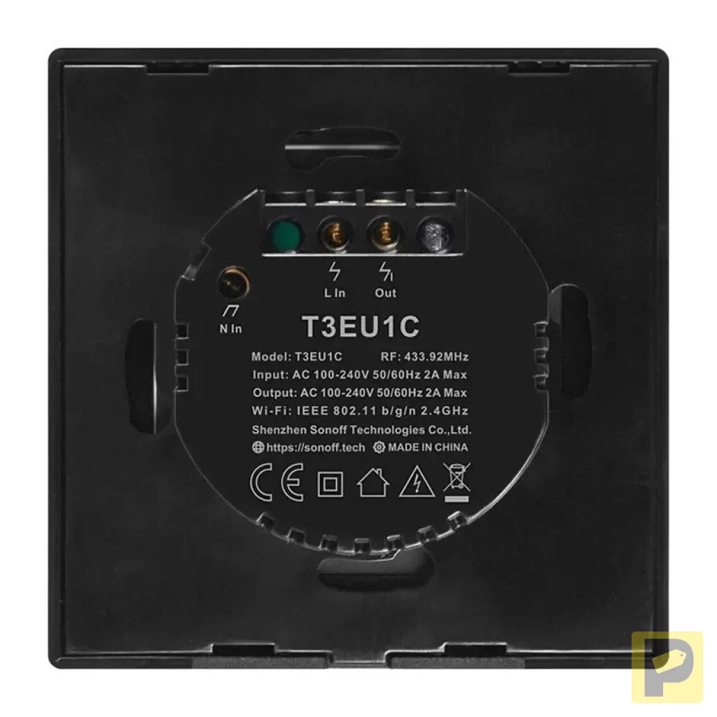 Smart Switch WiFi + RF 433 Sonoff T3 EU TX (1-channel)