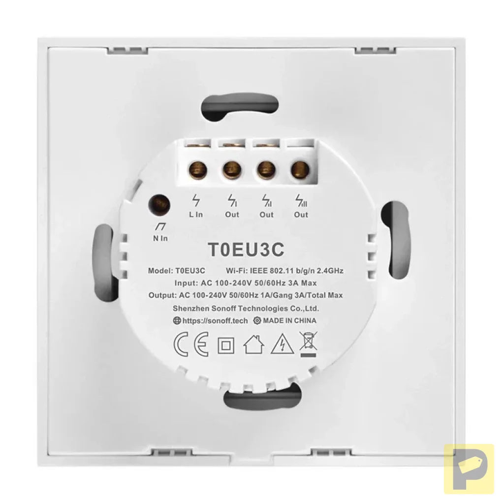 Smart Switch WiFi  Sonoff T0 EU TX (3-channels)