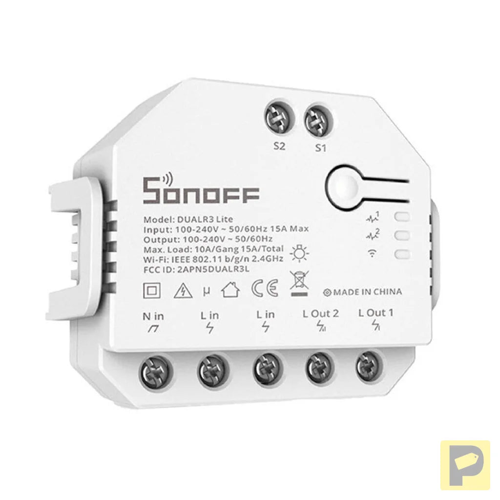 Smart Wi-Fi switch WiFi Sonoff Dual R3 Lite