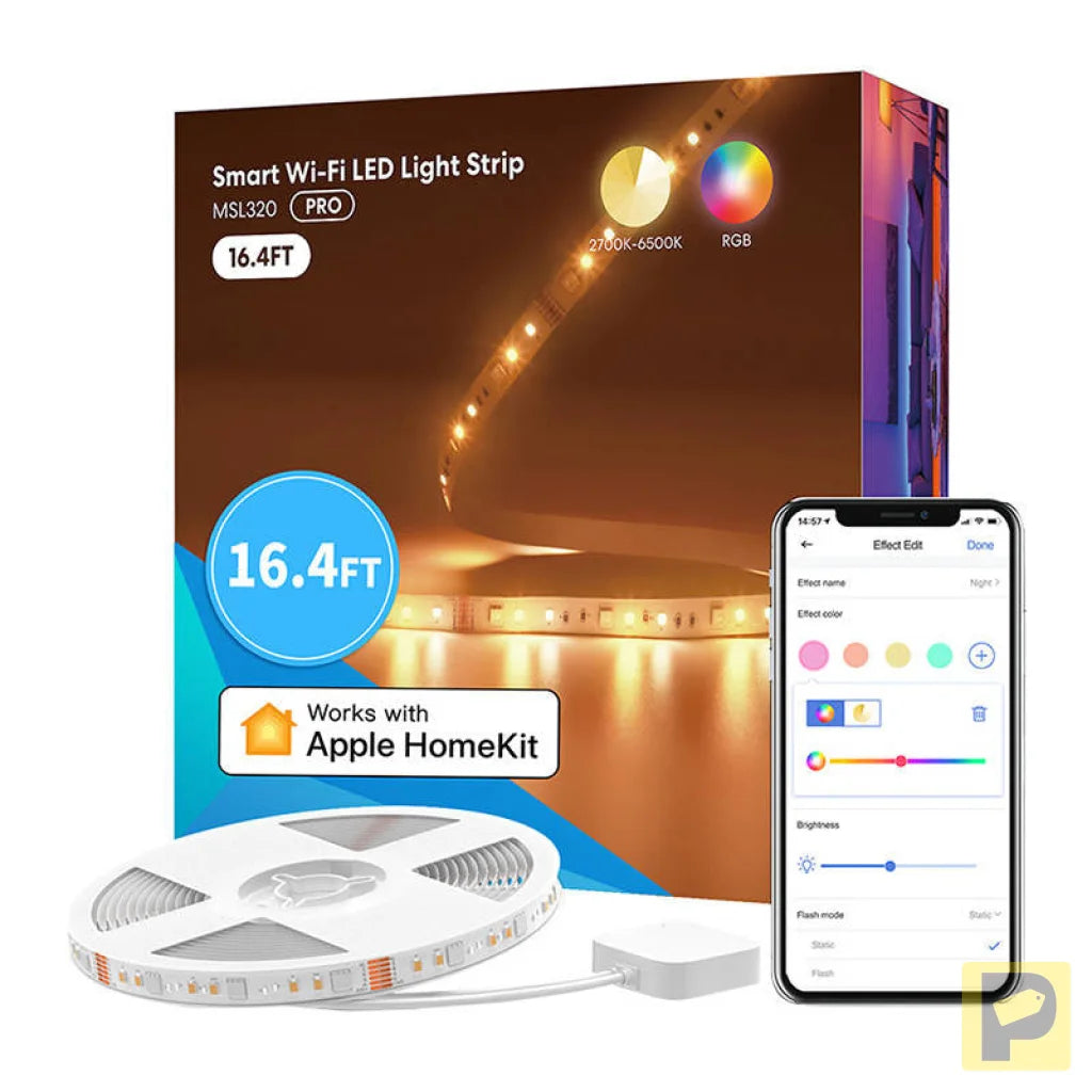 Smart WiFI LED Strip with RGBWW Meross MSL320 (5 meter) HomeKit