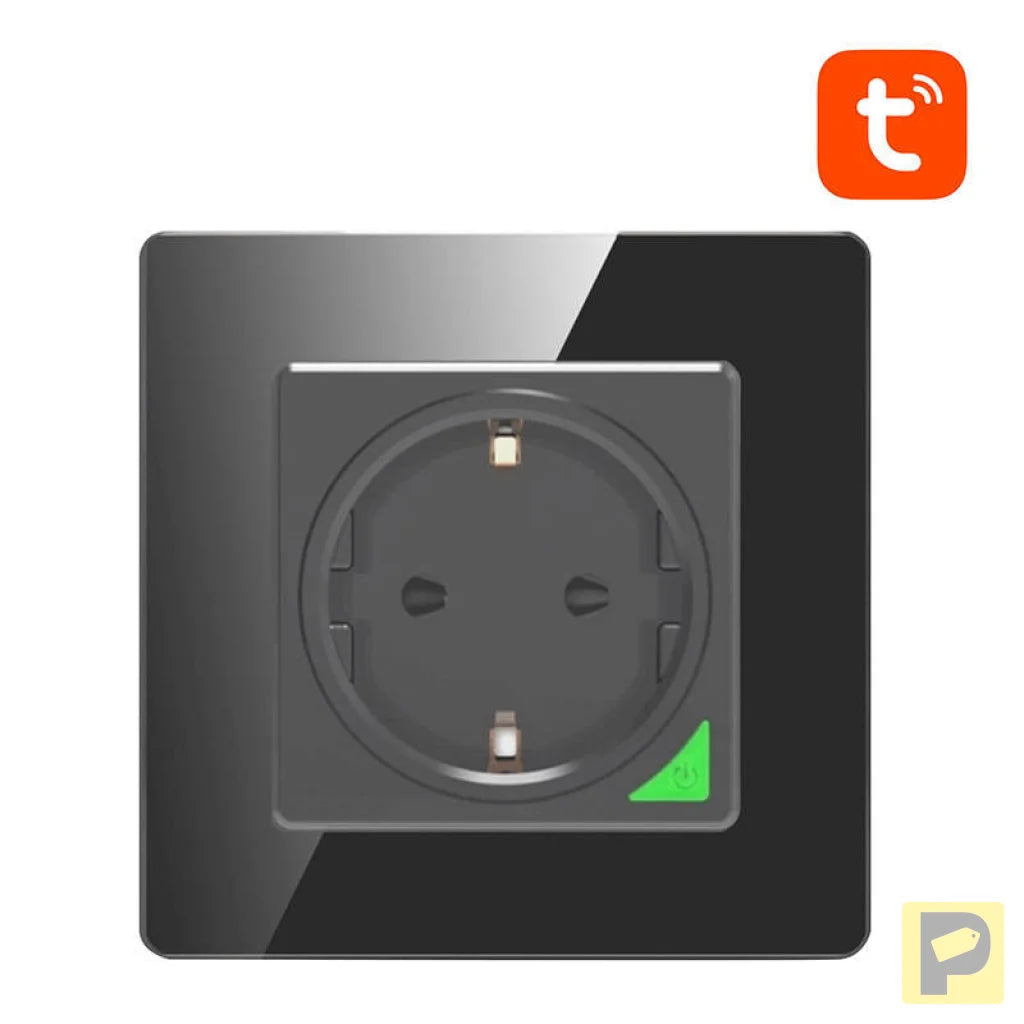Smart WiFi Wall Socket Avatto N-WOT10-EU-B TUYA (black)