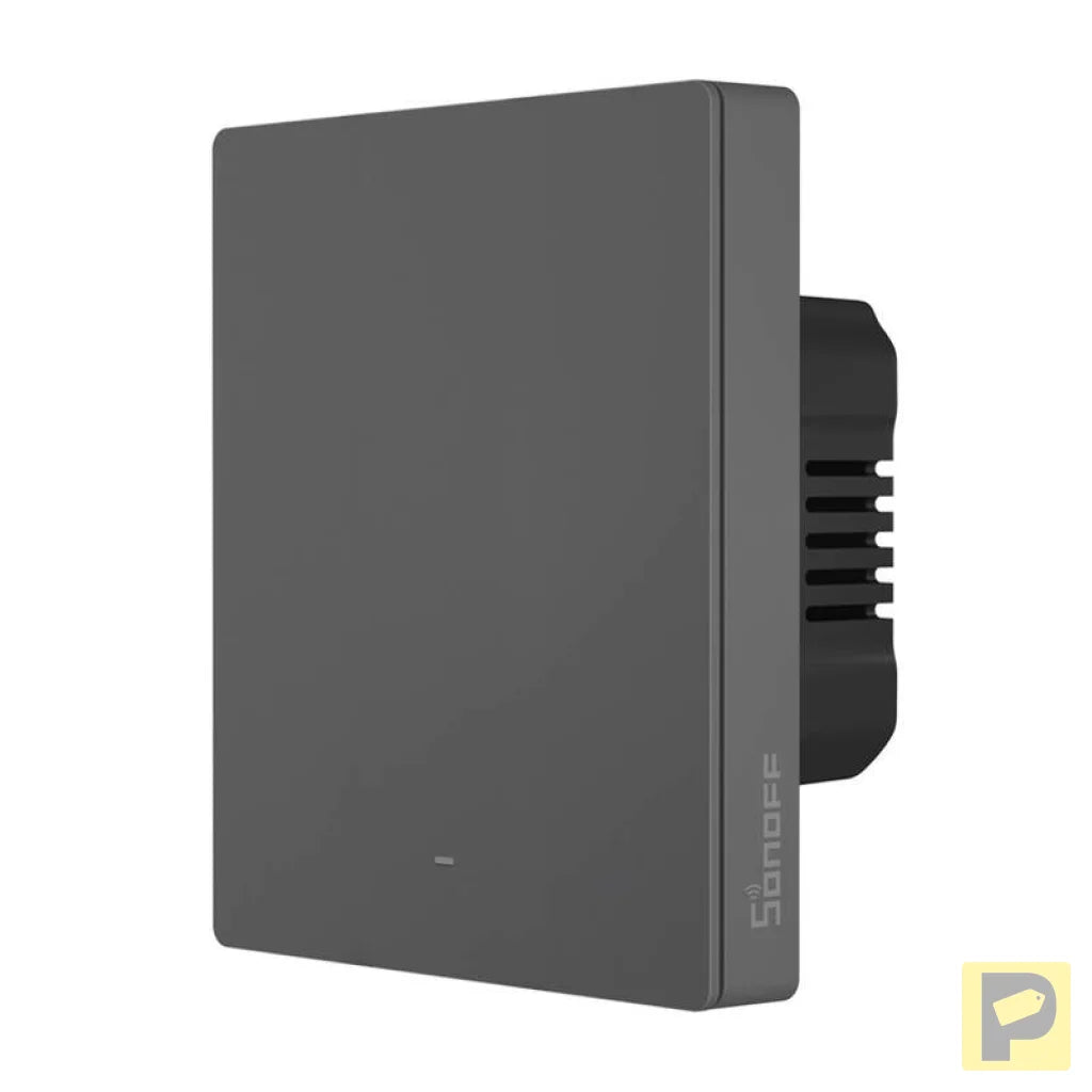 Smart WiFi wall switch SONOFF M5-1C-80 (1-channel, for frame, graphite)