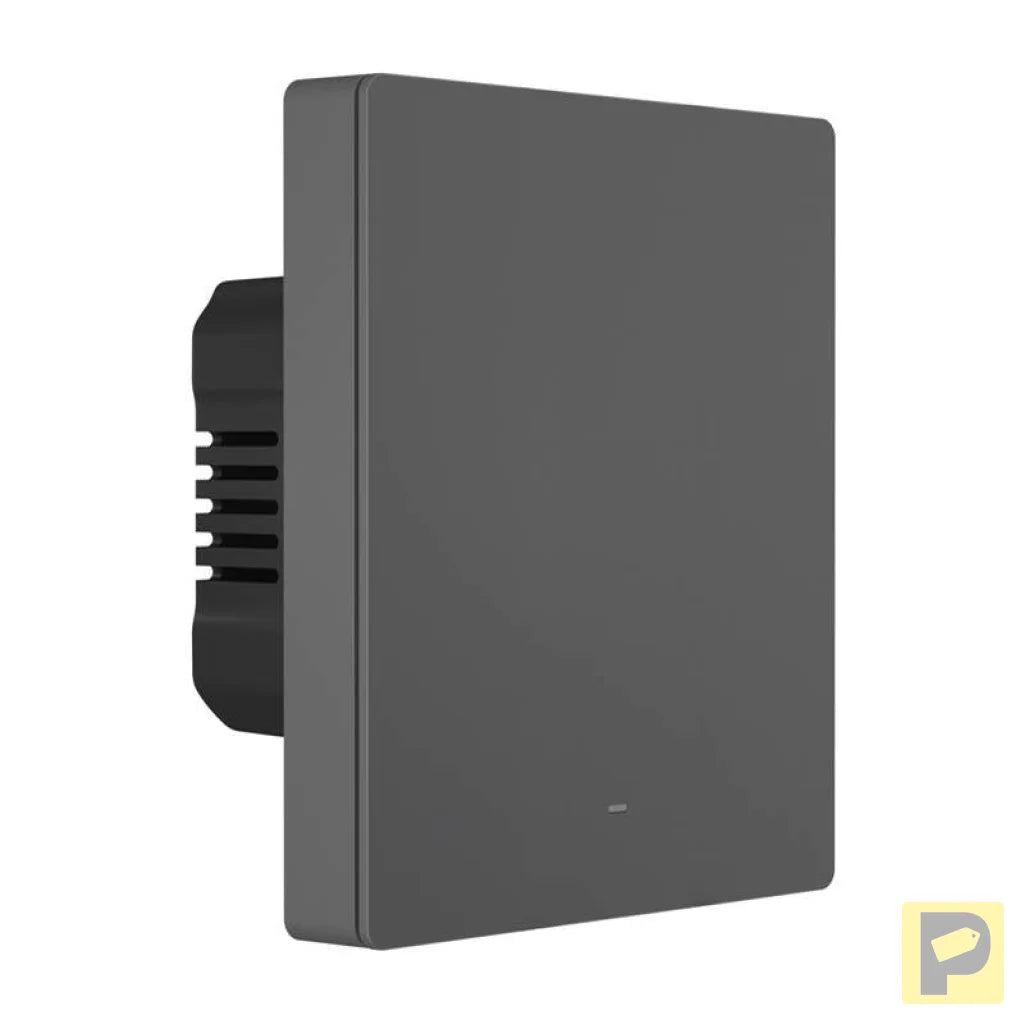 Smart WiFi wall switch SONOFF M5-1C-80 (1-channel, for frame, graphite)