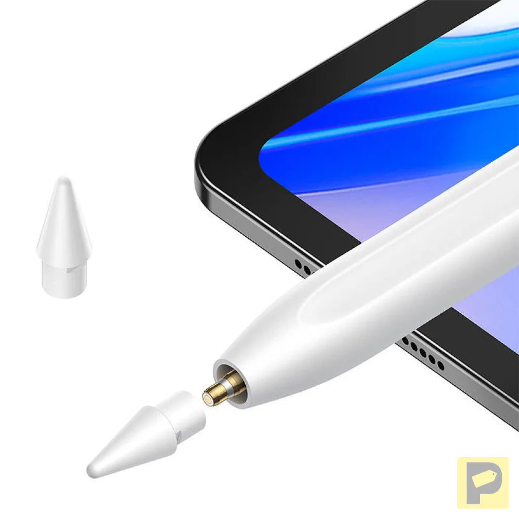 Smooth Writing Stylus with LED Indicators (Active) White