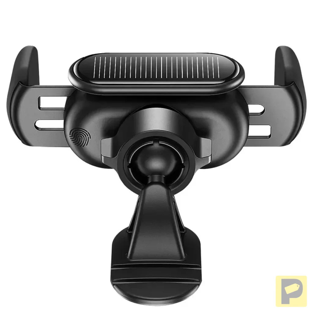 Solar Electric Car Phone Holder Baseus Steel Cannon Pro (Black)