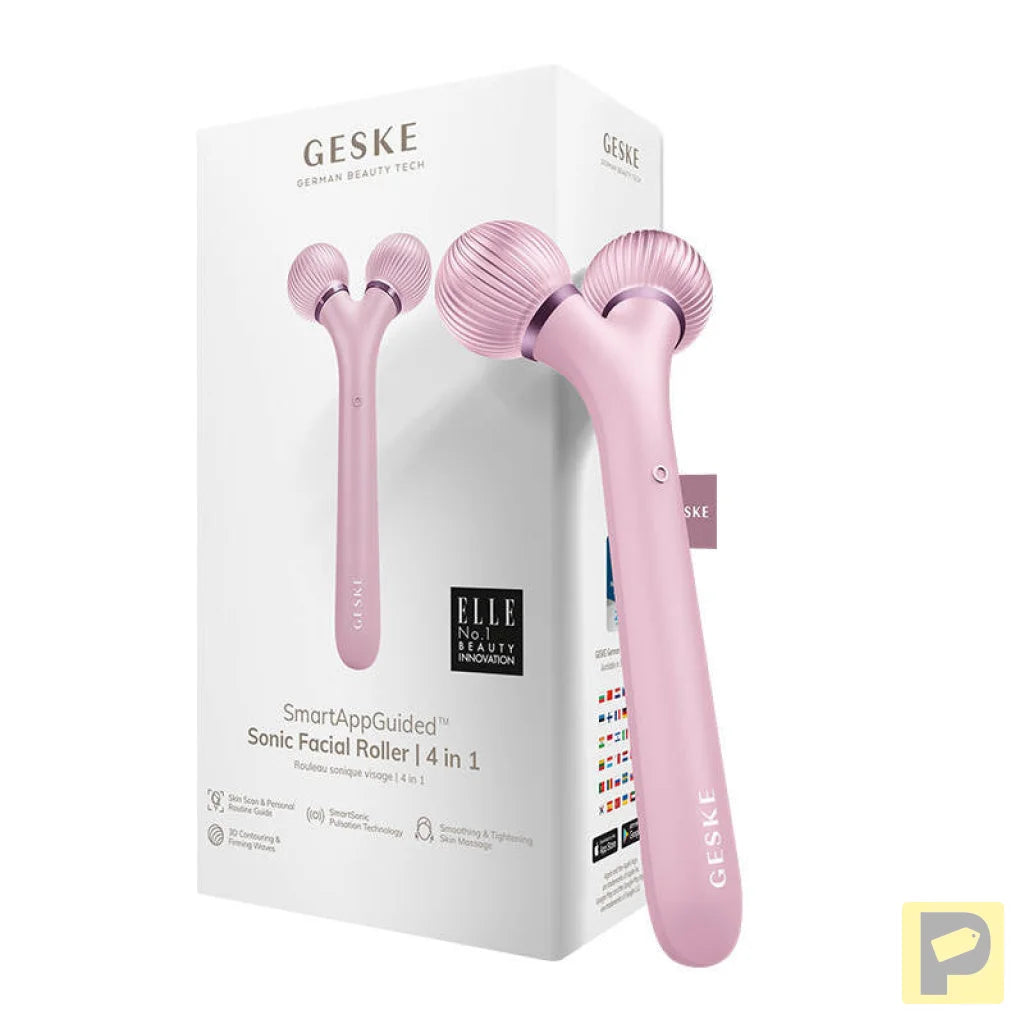 Sonic Facial Roller 4in1 Geske with APP (pink)