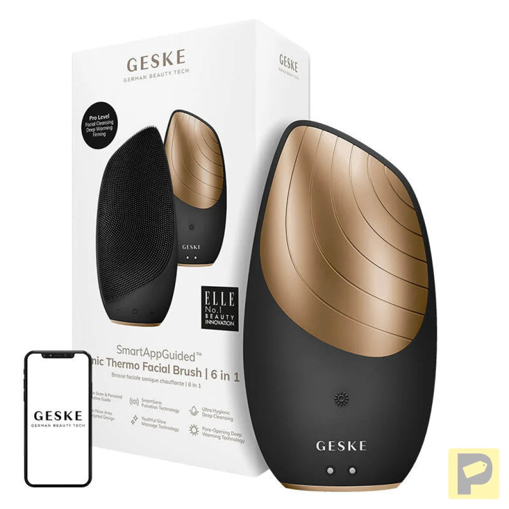 Sonic Thermo Facial Brush 6in1 Geske with APP (gray)