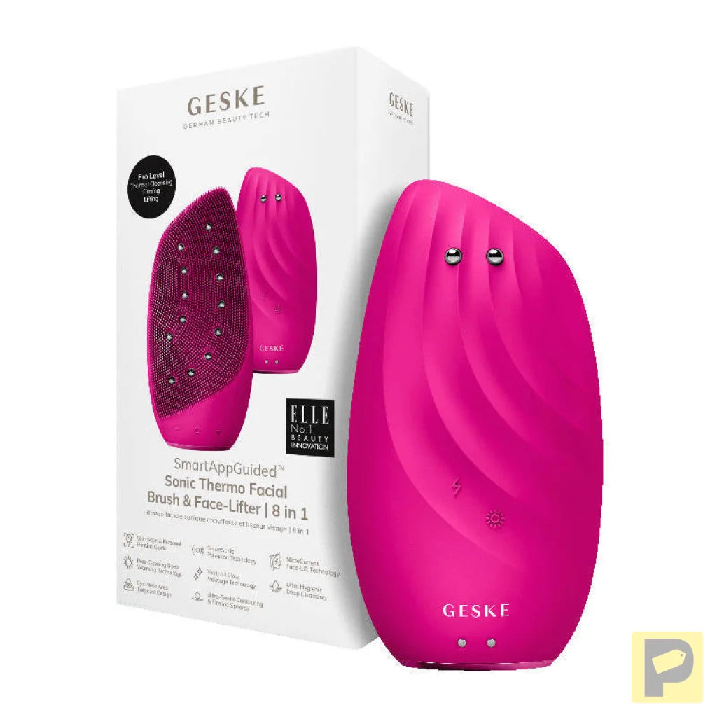 Sonic Thermo Facial Brush & Face-Lifter 8in1 Geske with APP (magenta)