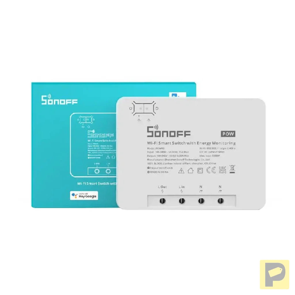 Sonoff POWR3 smart WiFi switch with current measurement function