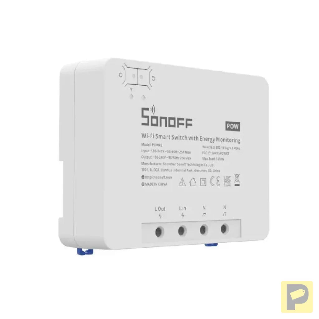 Sonoff POWR3 smart WiFi switch with current measurement function