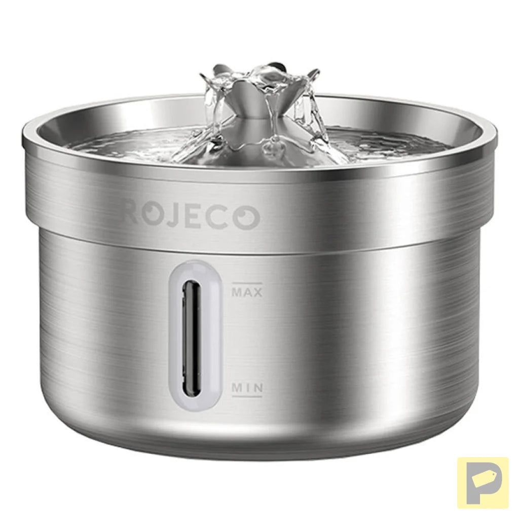 Stainless steel fountain / drinker for dog and cat 2l Rojeco
