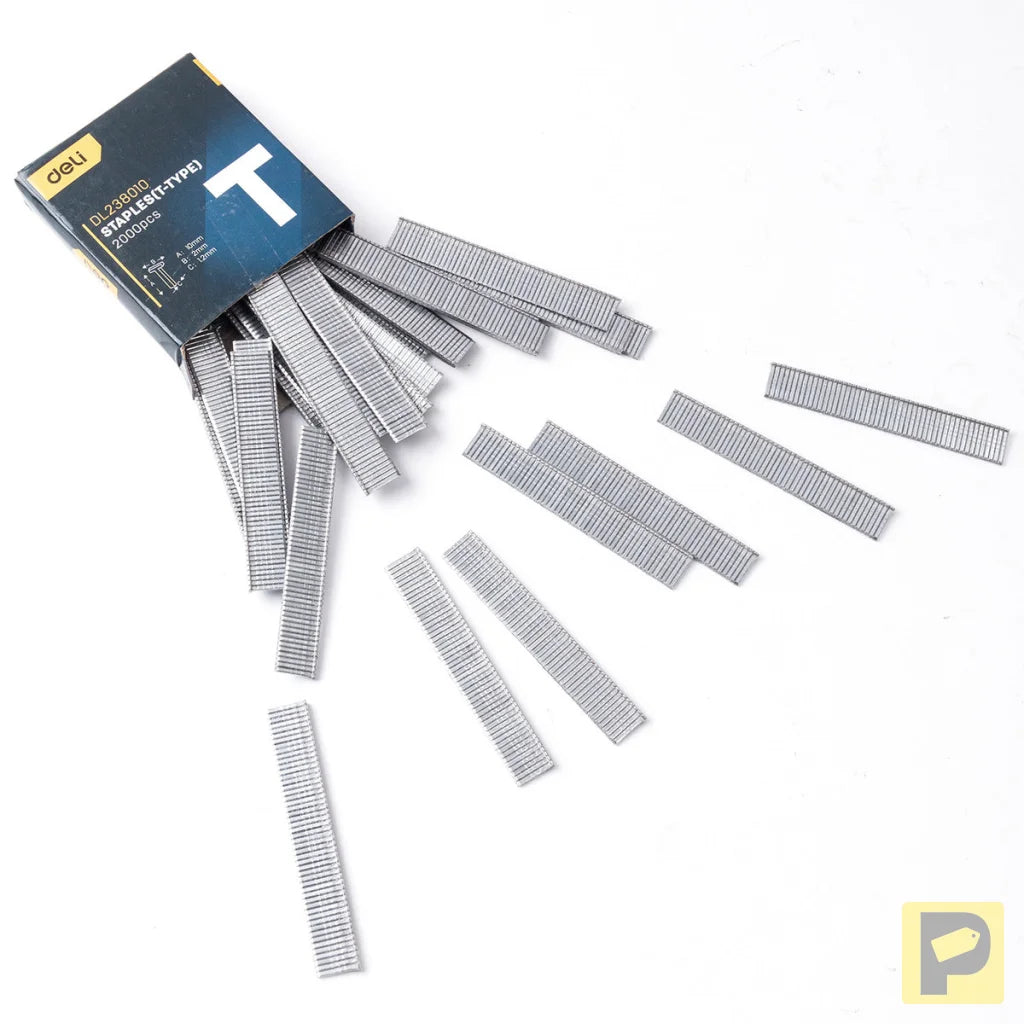 Staples type T Deli Tools EDL238010, 2000 pieces