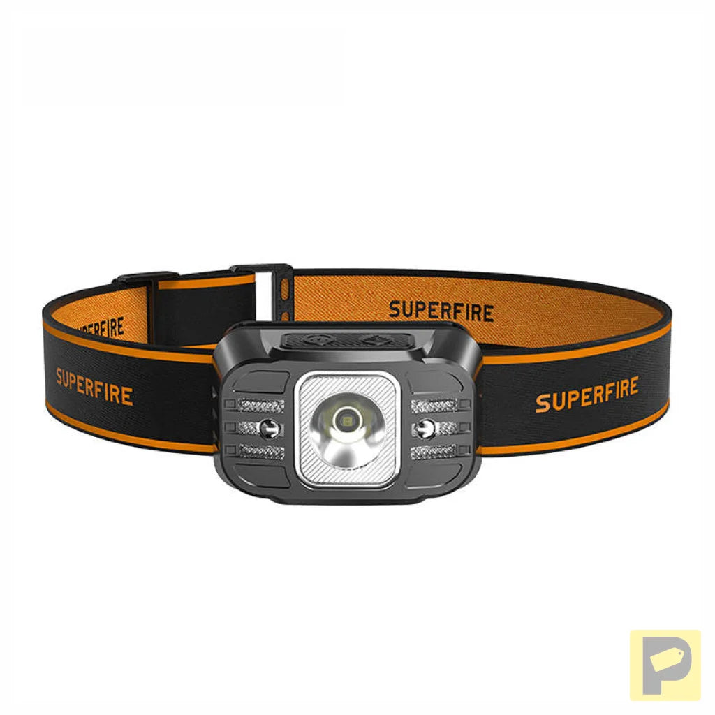 Superfire HL75-X headlamp, 220 lm, USB, 7 modes, 120 m