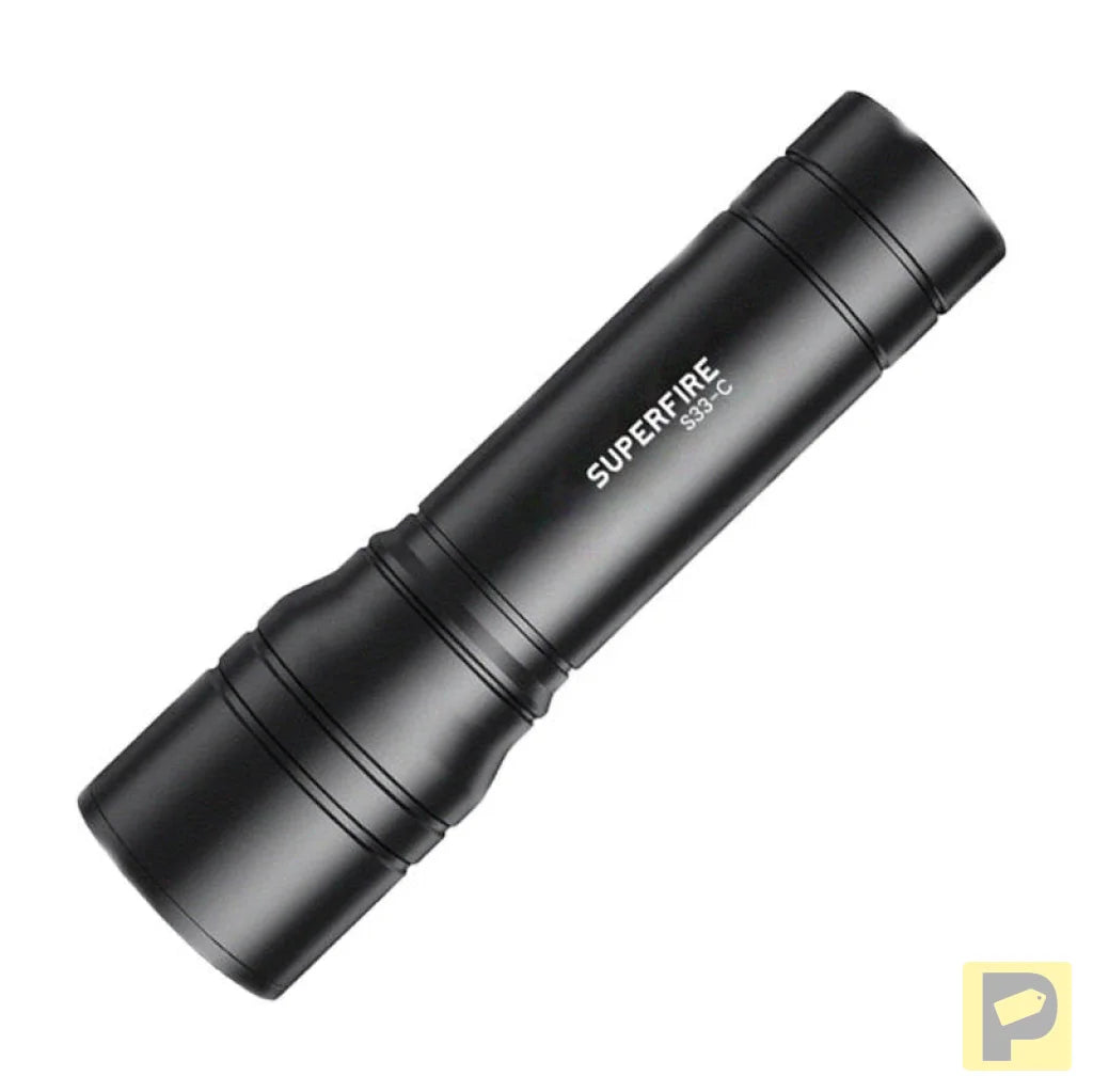 Superfire S33-C flashlight, 210 lm, USB, 180 m, 4 modes