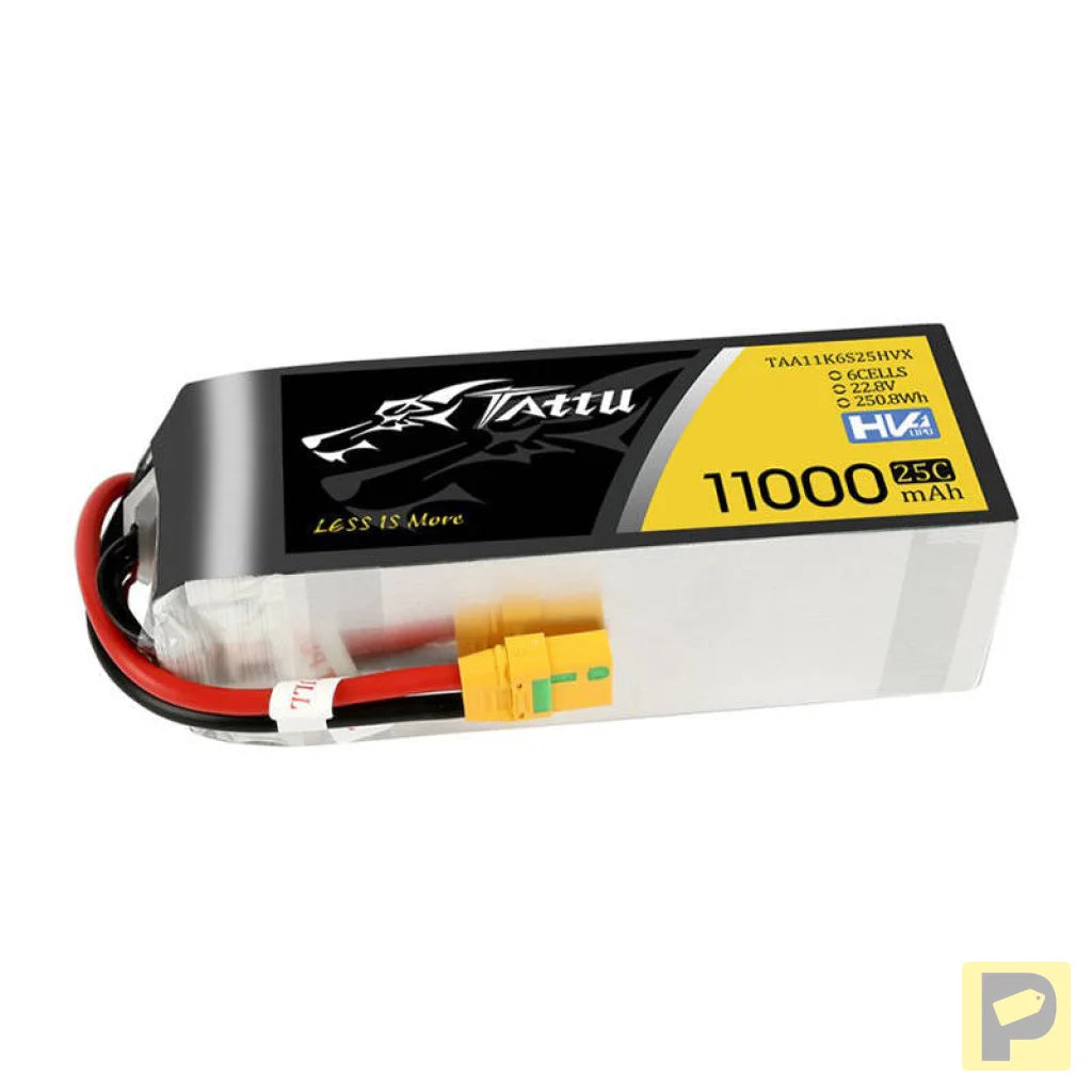 Tattu 11000mAh 22.8V HV 25C 6S1P Lipo Battery Pack with XT90-S (anti-spark) Plug