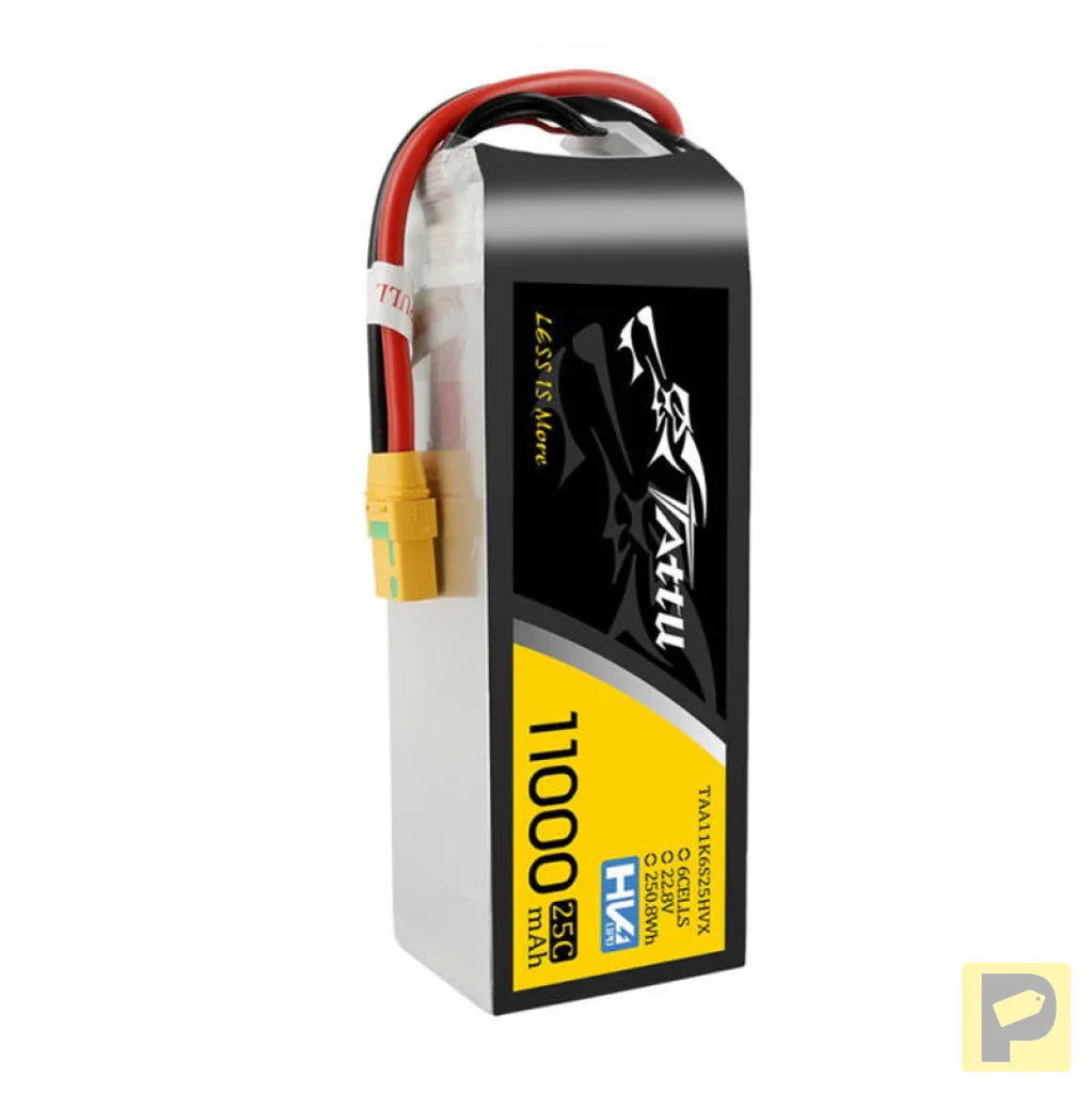 Tattu 11000mAh 22.8V HV 25C 6S1P Lipo Battery Pack with XT90-S (anti-spark) Plug