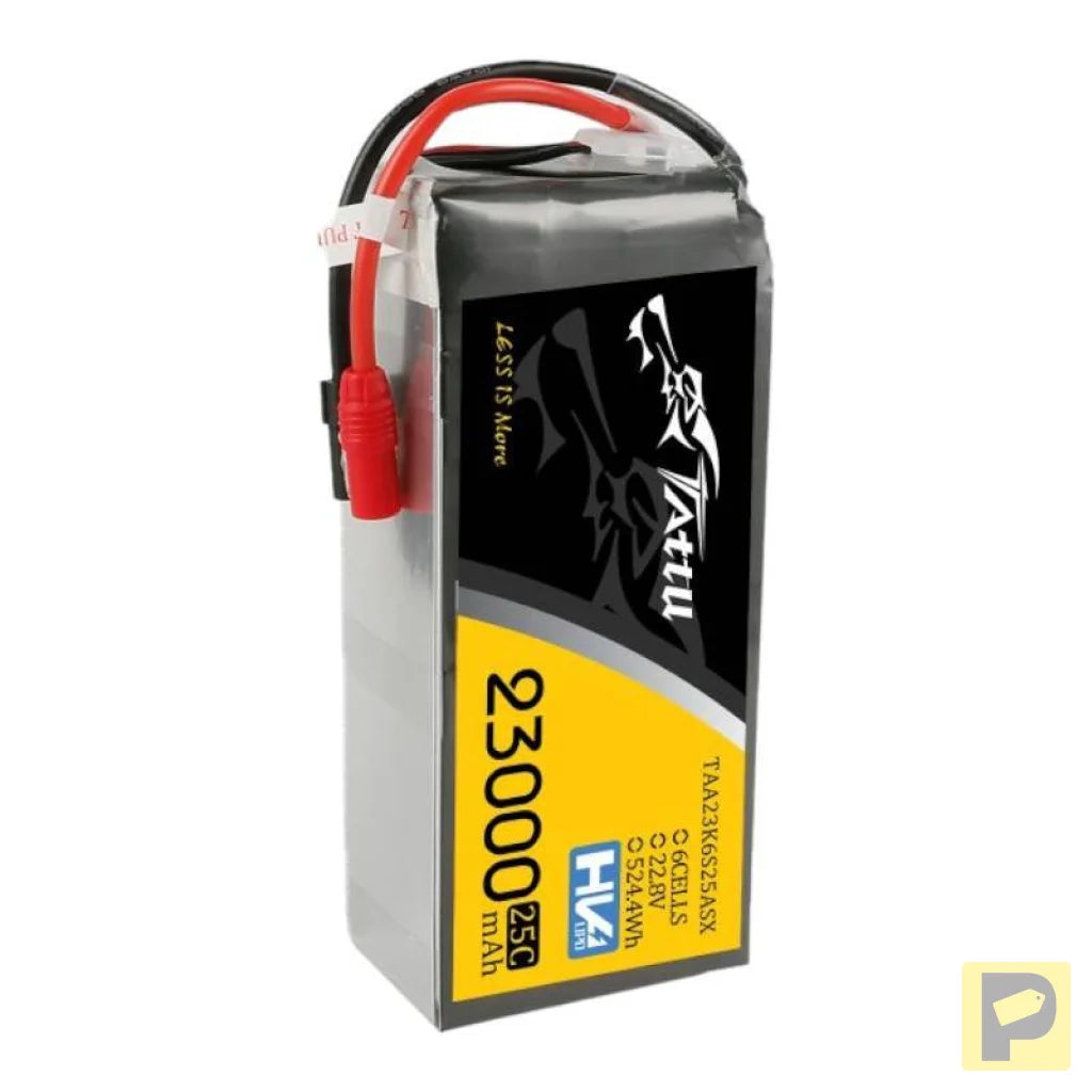 Tattu 23000mAh 22.8V 25C 6S1P Lipo Battery Pack With XT150+AS150