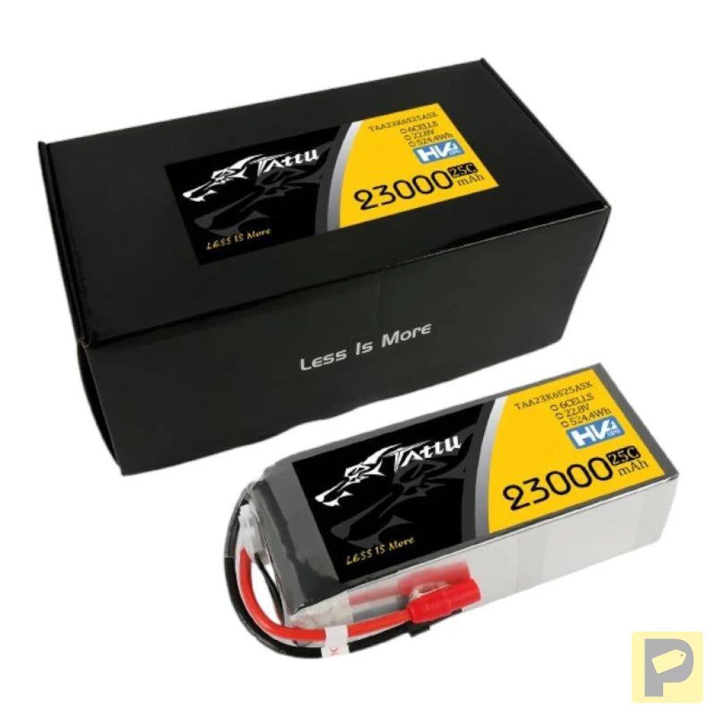 Tattu 23000mAh 22.8V 25C 6S1P Lipo Battery Pack With XT150+AS150