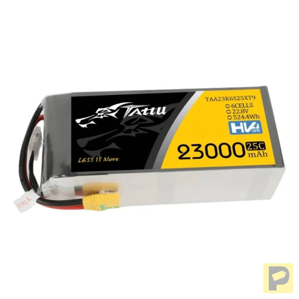 Tattu 23000mAh 22.8V 25C 6S1P Lipo Battery Pack With XT90-S