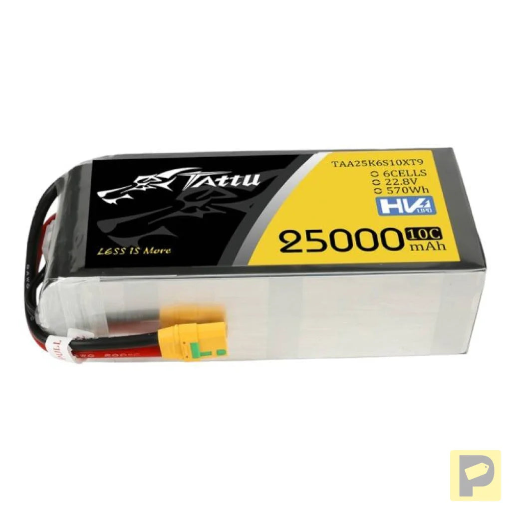 Tattu 25000mAh 22.8V 10C 6S1P Lipo Battery Pack With XT90-S