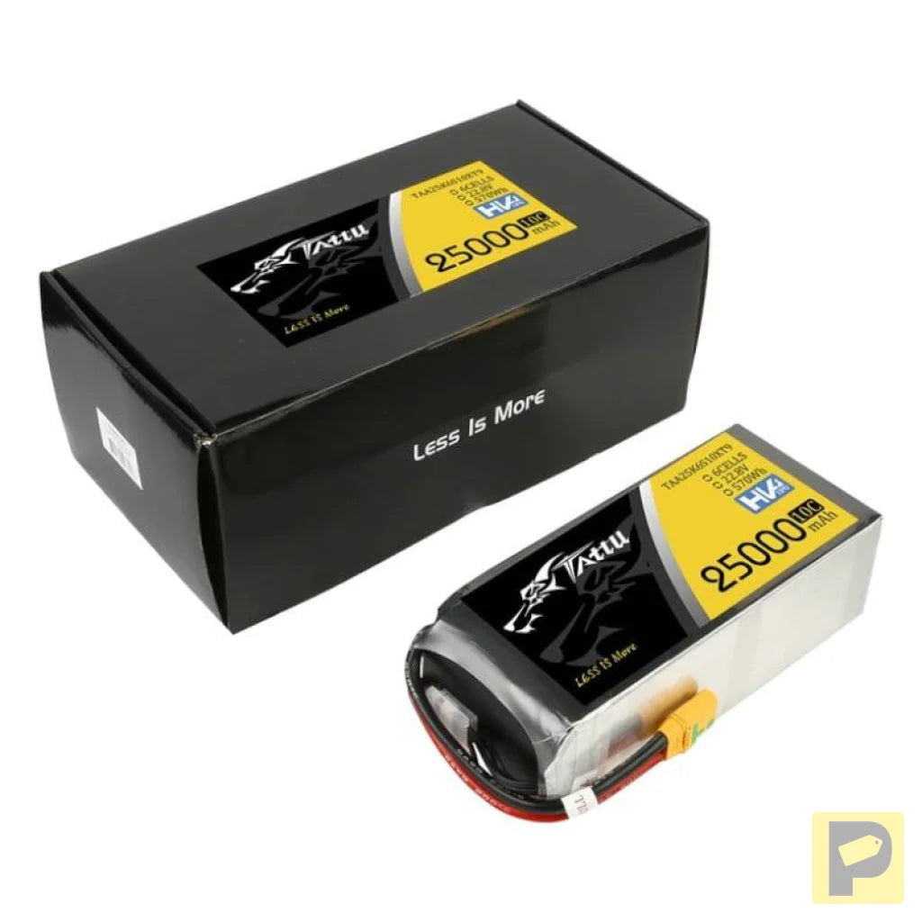Tattu 25000mAh 22.8V 10C 6S1P Lipo Battery Pack With XT90-S
