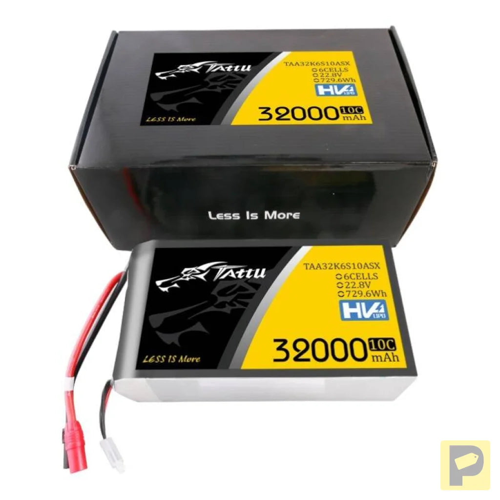 Tattu 32000mAh 22.2V 25C 6S1P Lipo Battery Pack with AS150+XT150