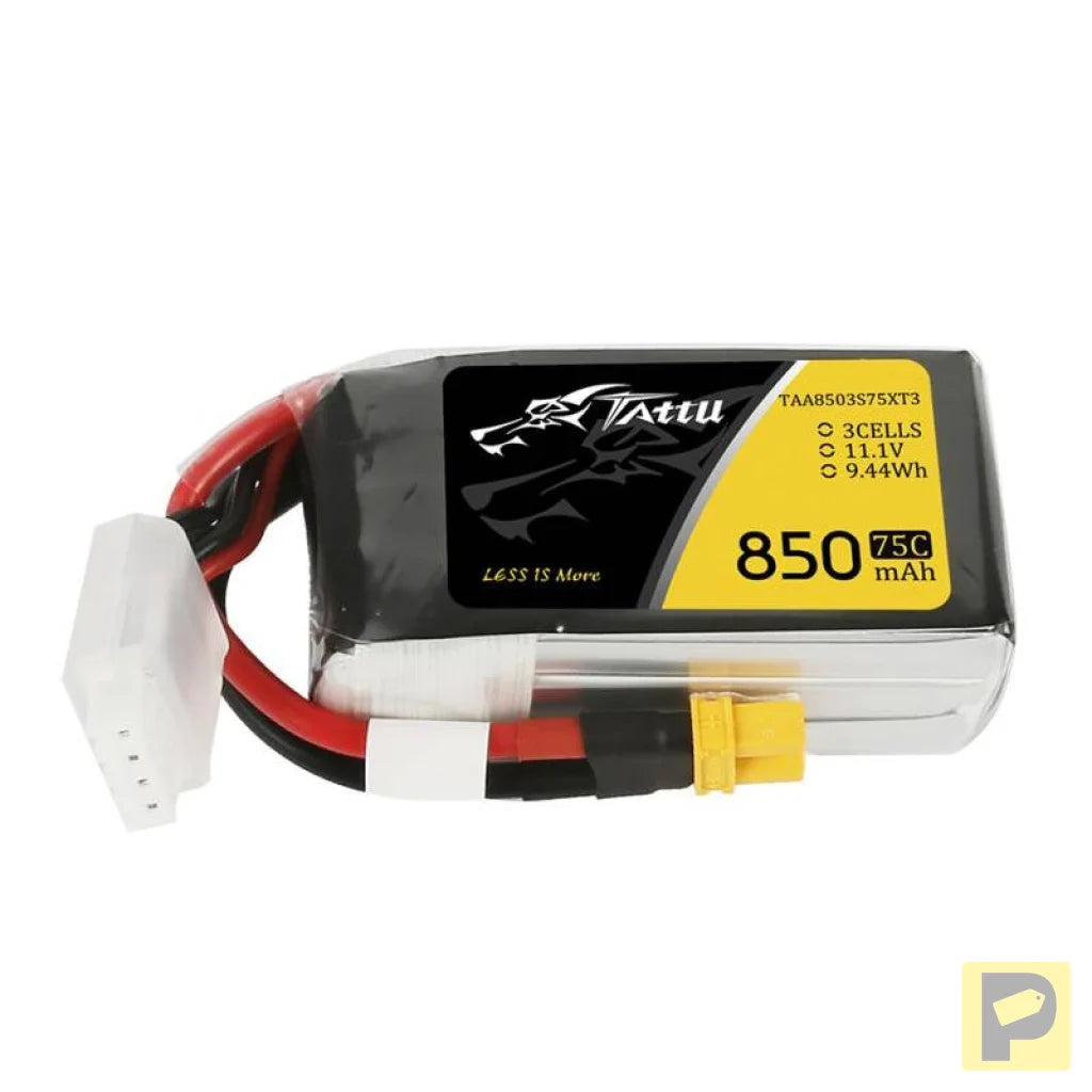 Tattu 850mAh 11.1V 75C 3S1P Battery Connector XT30