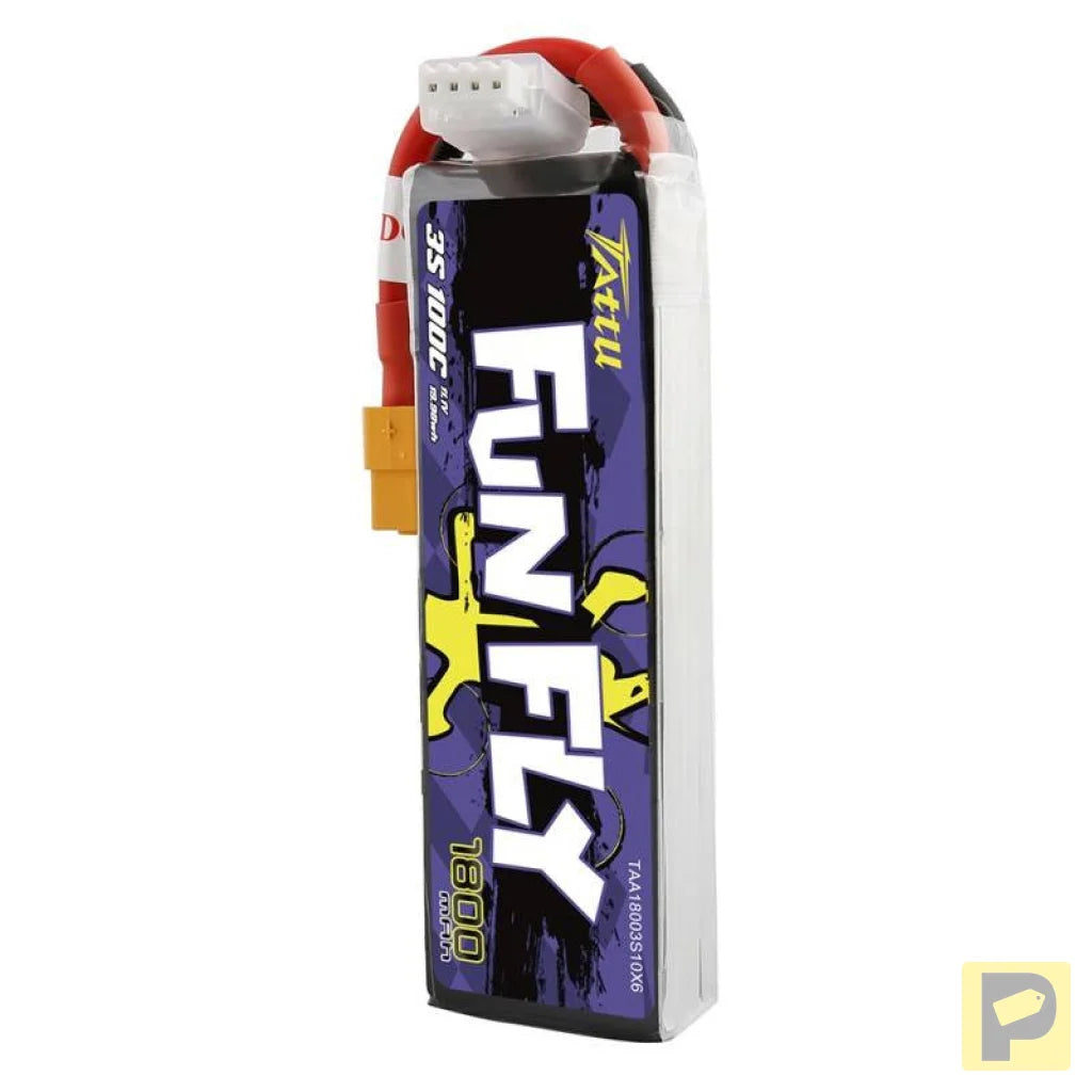 Tattu Funfly 1800mAh 11.1V 100C 3S1P XT60 battery