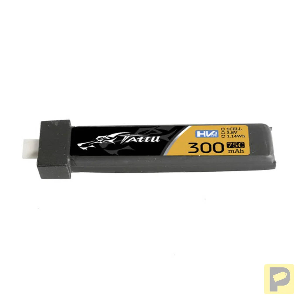 Tattu LiPo 300mAh 3.8V 75C 1S1P HV BT2.0.5 battery (5pcs)