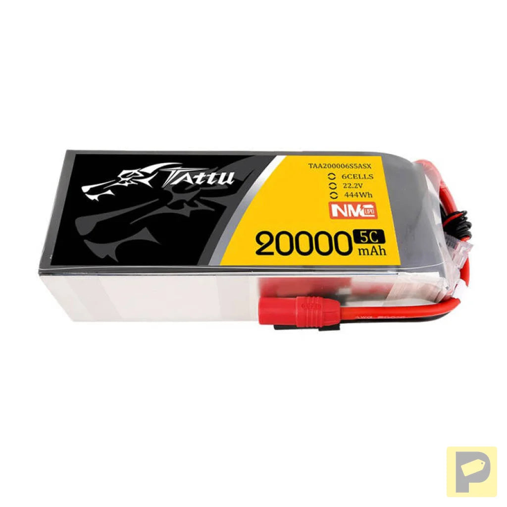 Tattu NMC 20000mAh 22.2V 5C 6S1P Lipo Battery Pack with AS150+XT150 plug