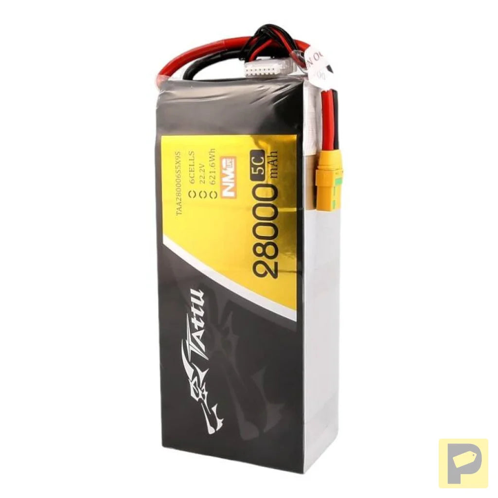Tattu NMC 28000mAh 22.2V 5C 6S1P Lipo Battery Pack with XT90-S plug