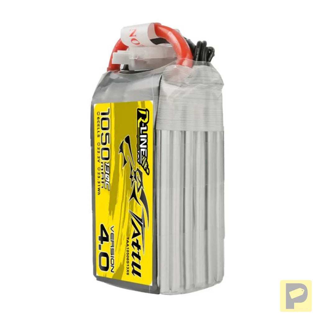 Tattu R-Line 4.0 1050mAh 22.2V 130C 6S1P XT60 Battery