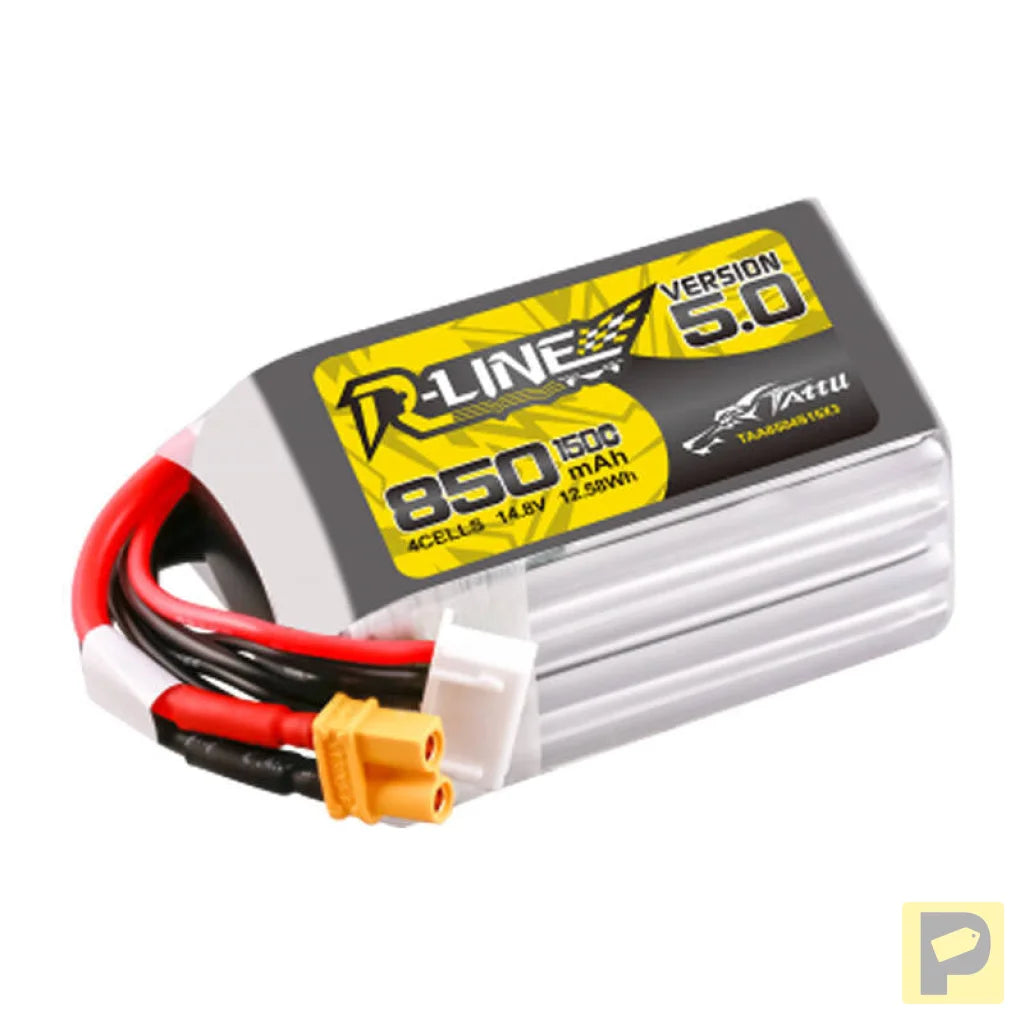 Tattu R-Line Wersja 5.0 850 mAh 14,8 V 4S1P 150C XT30U-F