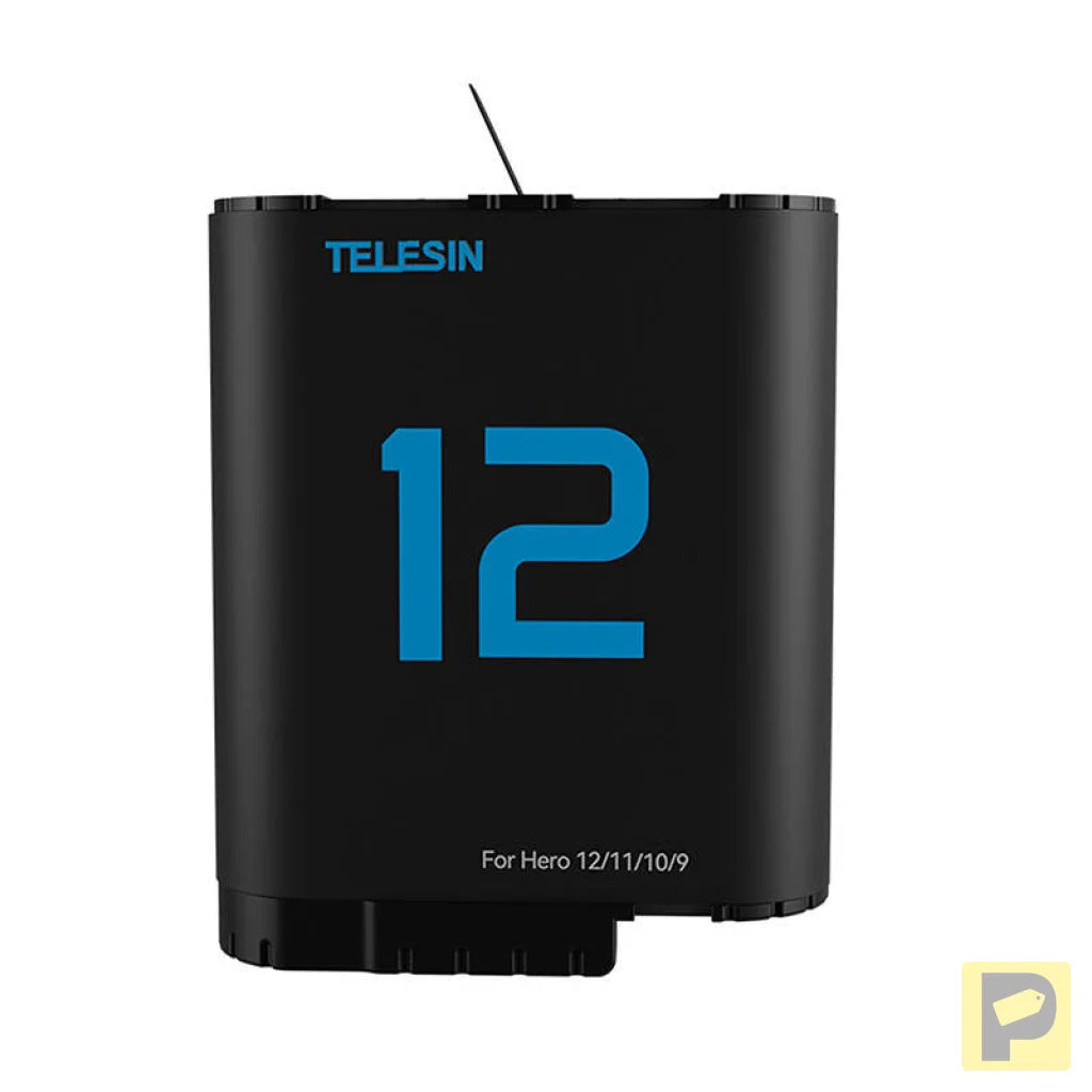 TELESIN lithium battery for GoPro Hero 12/11/10/9 (blue)