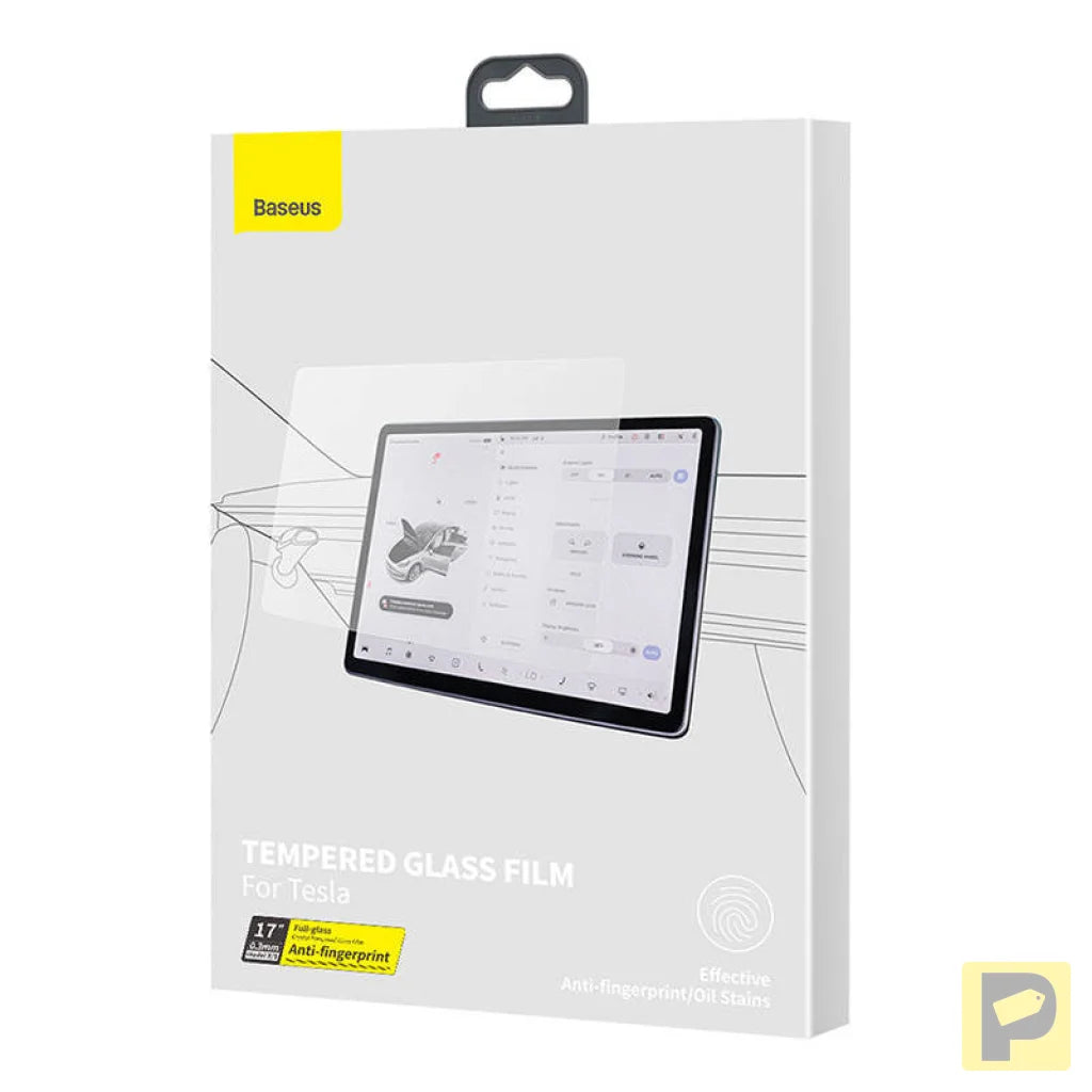Tempered Glass Baseus Crystal 0.3mm for Tesla model X/S 17''
