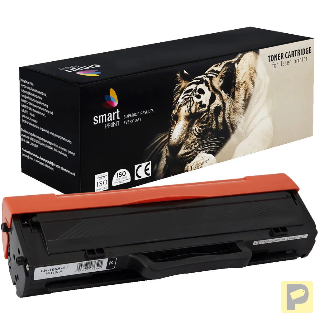 Toner for HP | W1106A | black | 1000 pag. | Smart Print