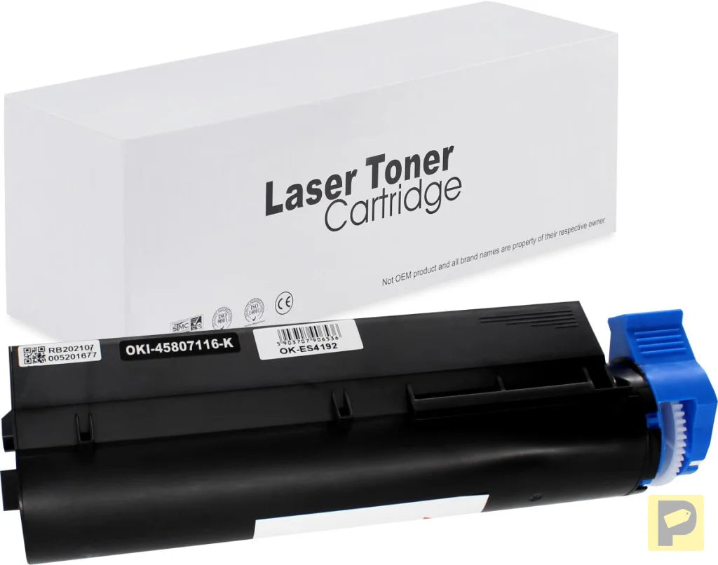 Toner for Oki | 45807116 | black | 12000 pag. | neutral box