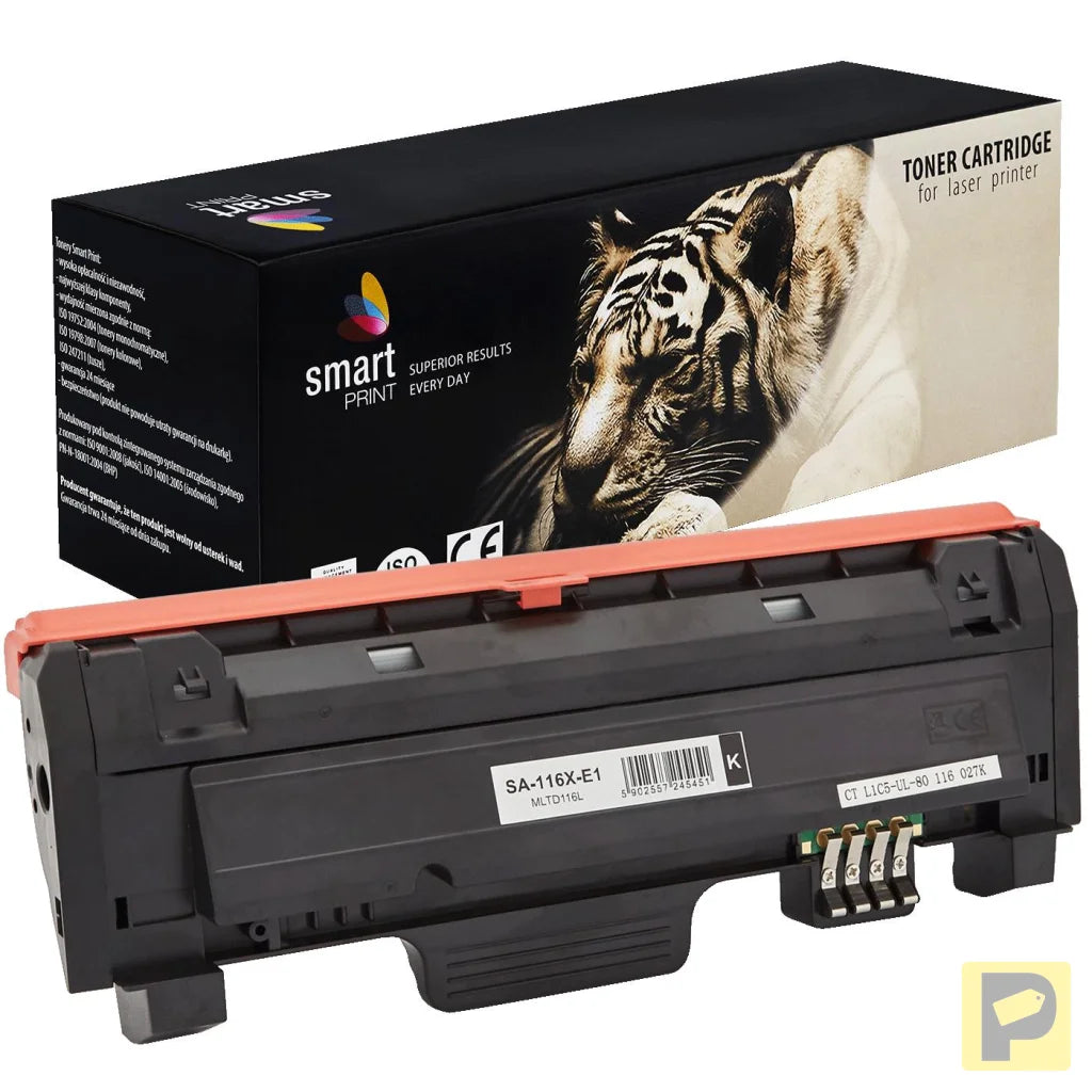 Toner for Samsung | MLTD116L | new chip | black | 3000 pag. | Smart Print