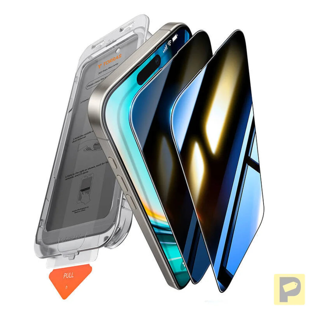 Torras Install Master Privacy Glass for iPhone 16