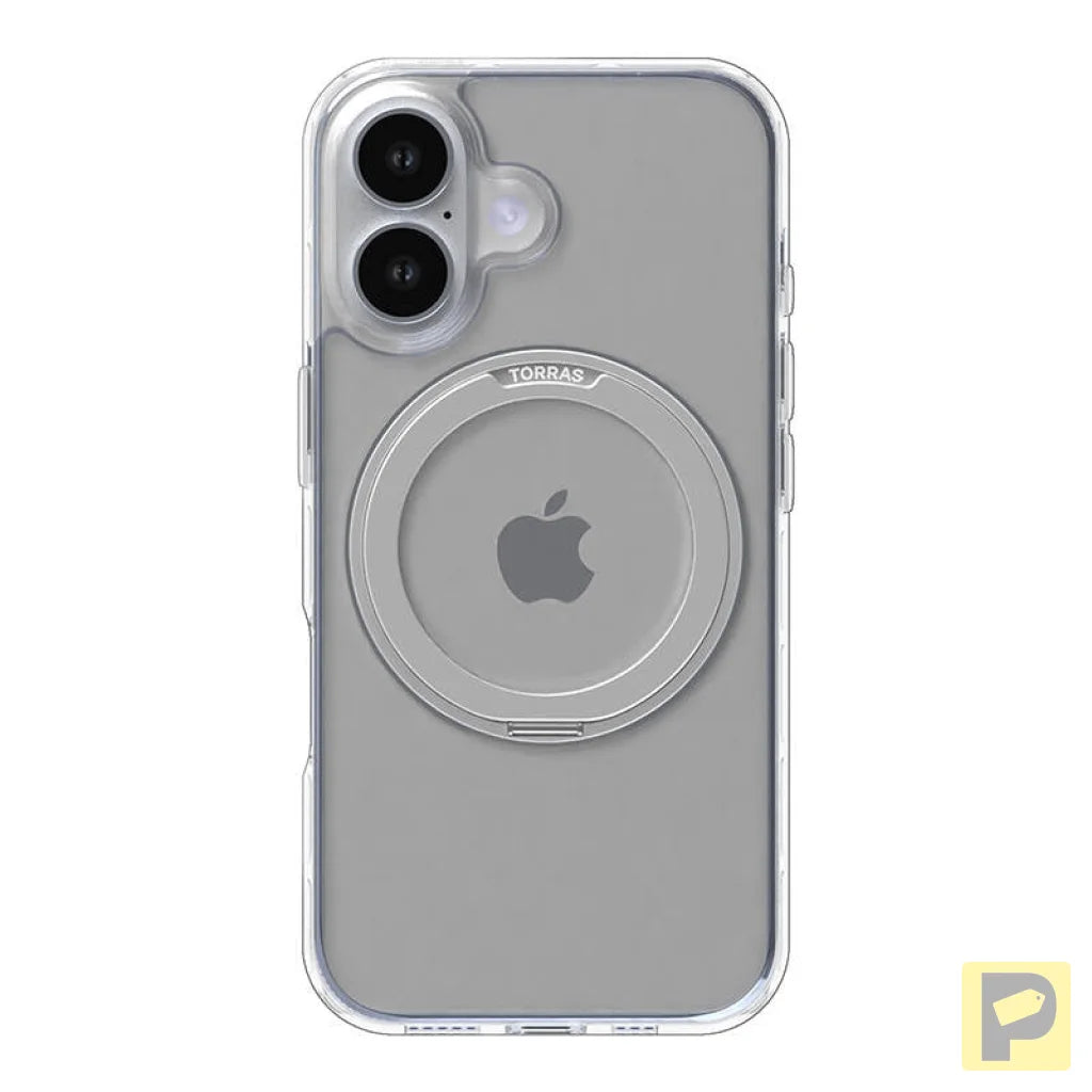 Torras Ostand Pro Case for iPhone 16 (Transparent)